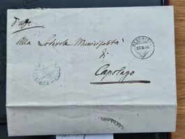 TI Capolago - seltener Strahlenstempel 1868 für 69.--