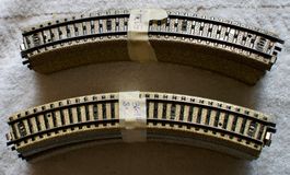 Lot de 9 rails 5120 et 8 x 3601 Marklin