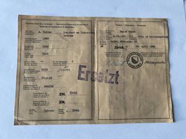 Sehr alter Anhänger Ausweis A. Gubler von 1949