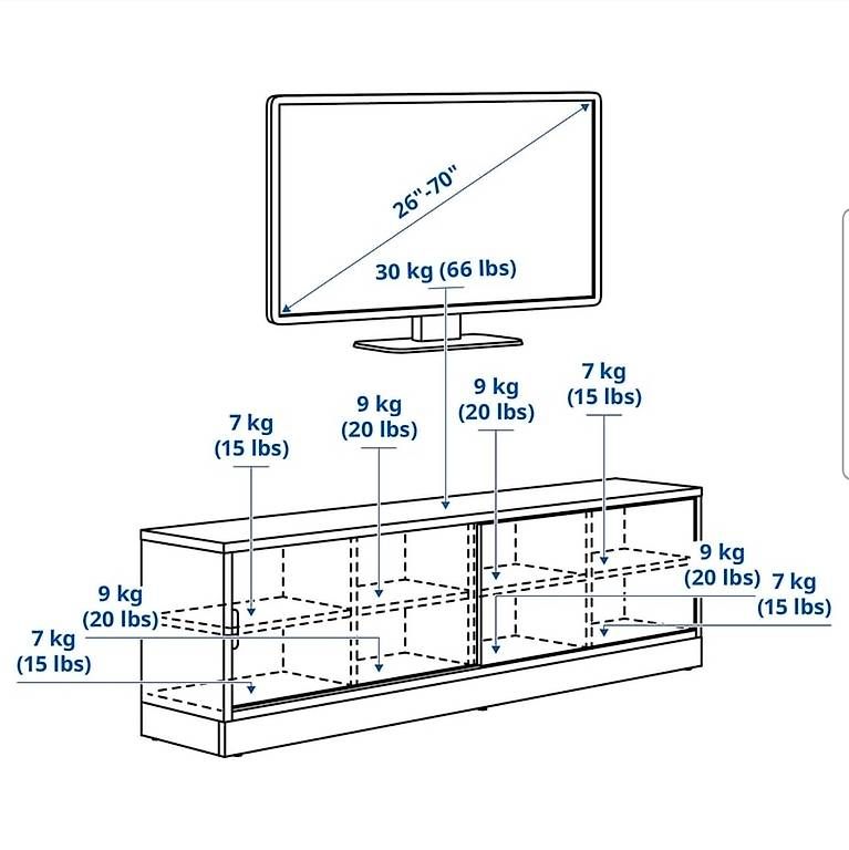 Ikea Mobili TV: TONSTAD TV-Bank / Sideboard – Nuovo (secondo la descrizione) da Luzern venduto da vii_ndd9 1