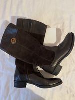 Bottes marron Geox en cuir et daim véritable