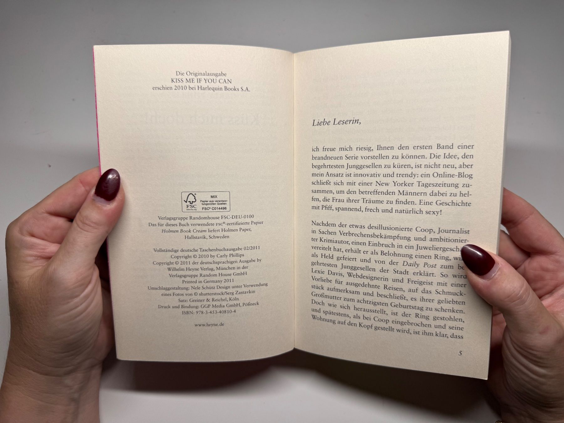 Livres: ROMAN: Carly Phillips, Küss mich doch! – D'occasion à Grosswangen par Deutsche_Romane 3