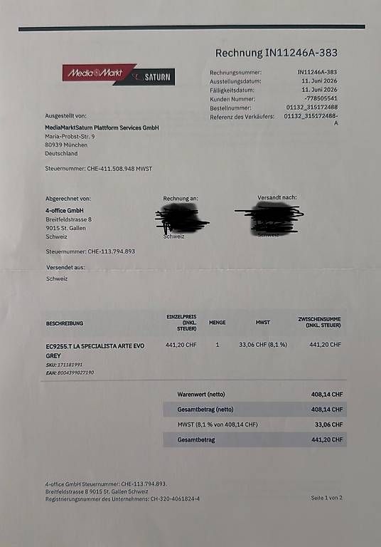 De'Longhi Kaffeemaschinen & Espressomaschinen: De'Longhi Kaffemaschine – Neu (gemäss Beschreibung) aus Aesch BL von Melanie1200 4