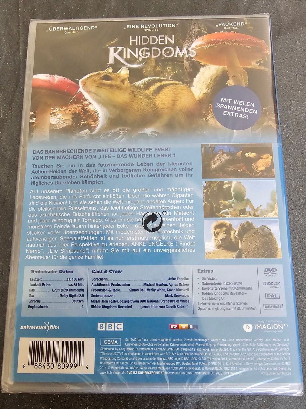 Tutti i DVDs: DVD - BBC Earth - Hidden Kingdoms (ORIGINALVERPACKT) – Usato da Biberist venduto da Foolio0 1