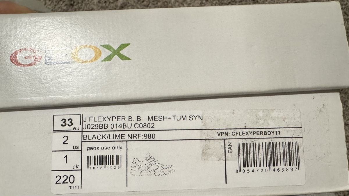 Geox Chaussures garçon: Geox J Flexyper Gr.33 – D'occasion à Genthod par Tidus04 4
