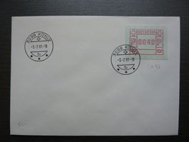 ATM 5 II FD 3.7.81 Köniz,  Fr. 4.-- / Kat. Fr. 50.--