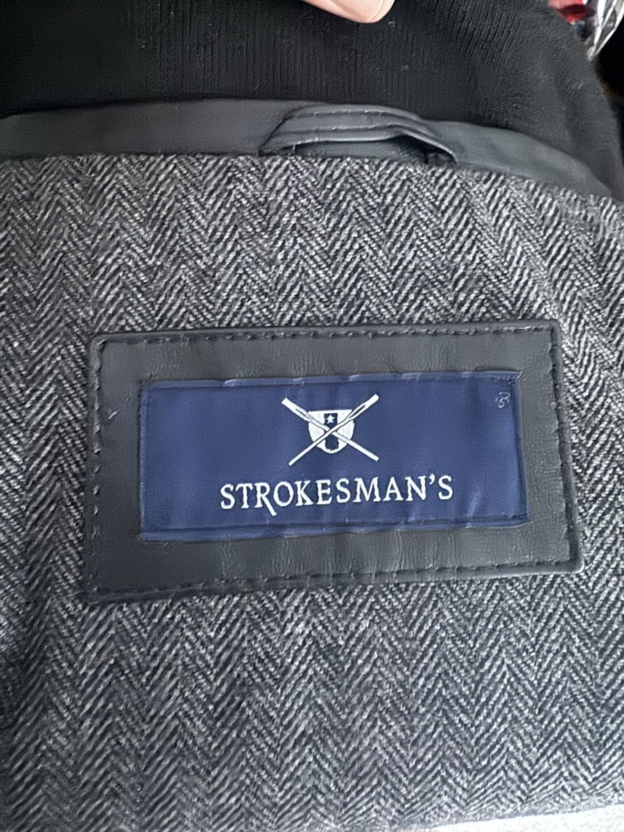 Giacche: Strokesman's Lederjacke Schwarz Grösse 52  – Nuovo (secondo la descrizione) da Olten venduto da bir_k96n 4