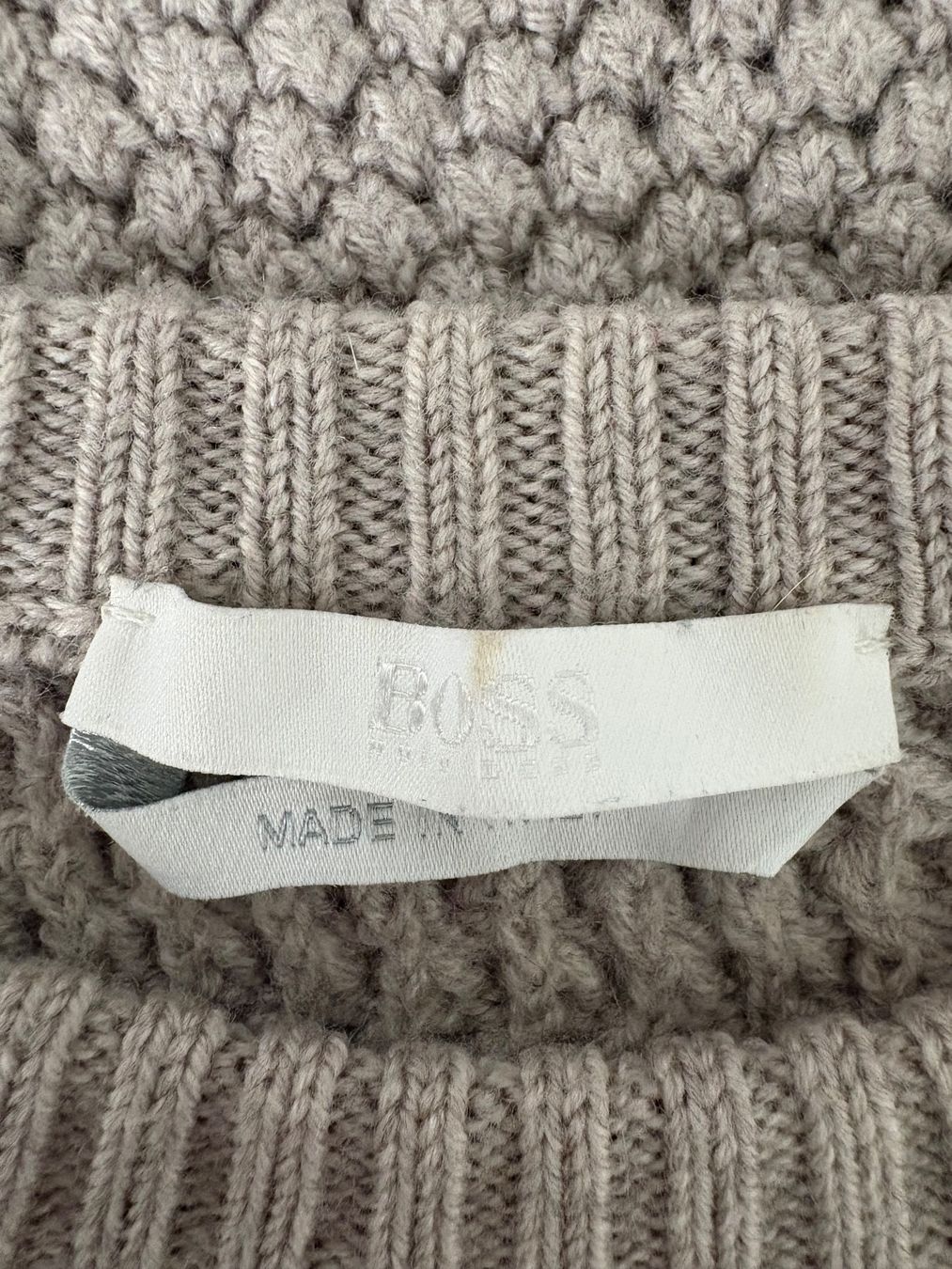 Hugo Boss Maglioni & Felpe: Boss Pullover Wolle beige Gr. S taupe beige Strickpullover – Nuovo (secondo la descrizione) da Regensdorf venduto da secondchancefashion 4
