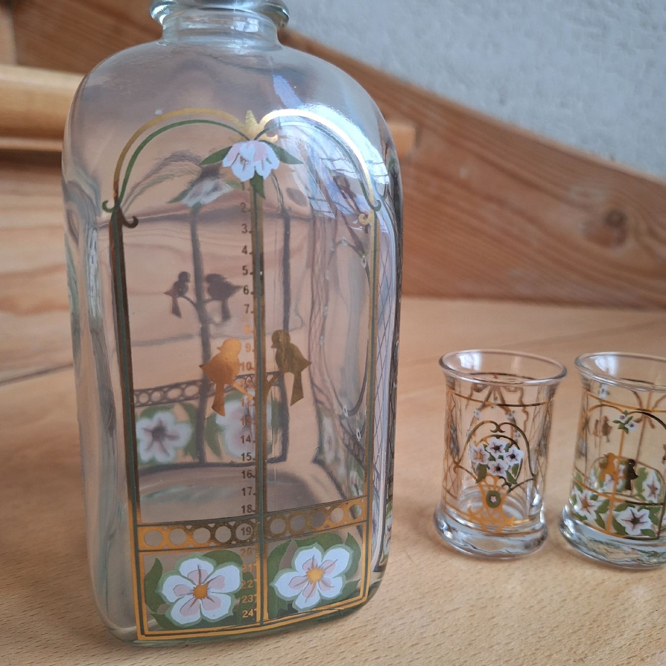 Caraffe: Versand möglich! Likör Schnapsflasche mit 2 Gläser – Usato da Winterthur venduto da Goldpipau 5