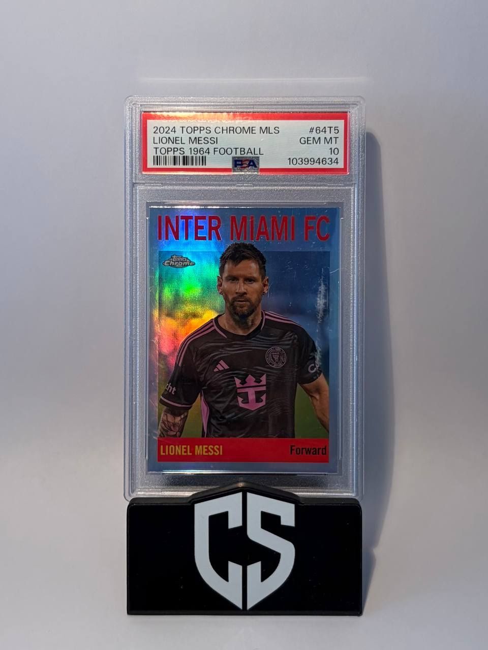 Topps Carte collezionabili: 2024 Topps Chrome MLS Lionel Messi Refractor PSA 10 – Usato da Oftringen venduto da collectsupply