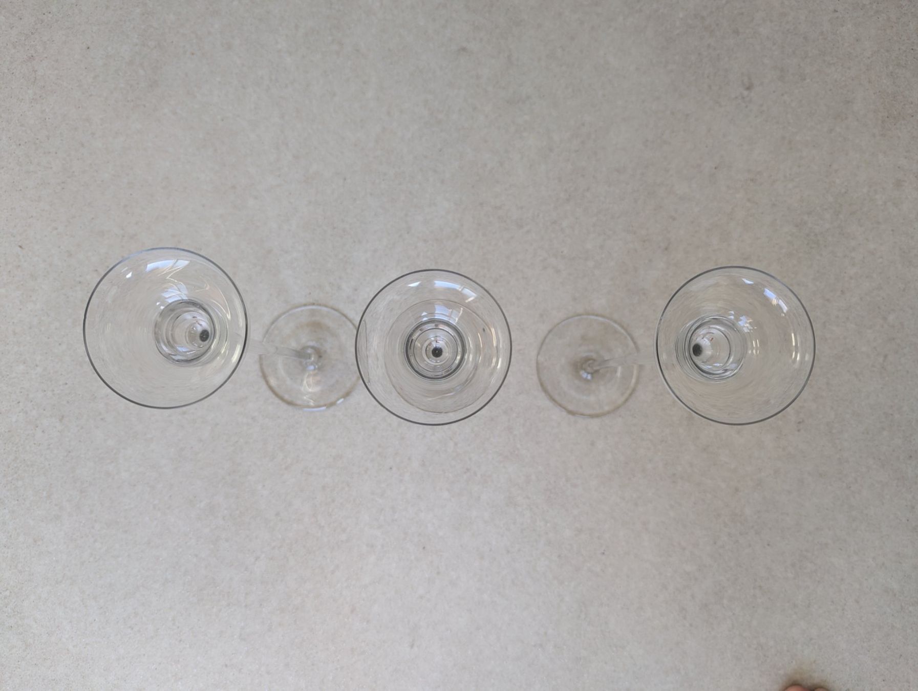 Portacandele: 3 Glas-Kerzenständer ca. 30 cm hoch – Usato da Luzern venduto da Swetnova 2