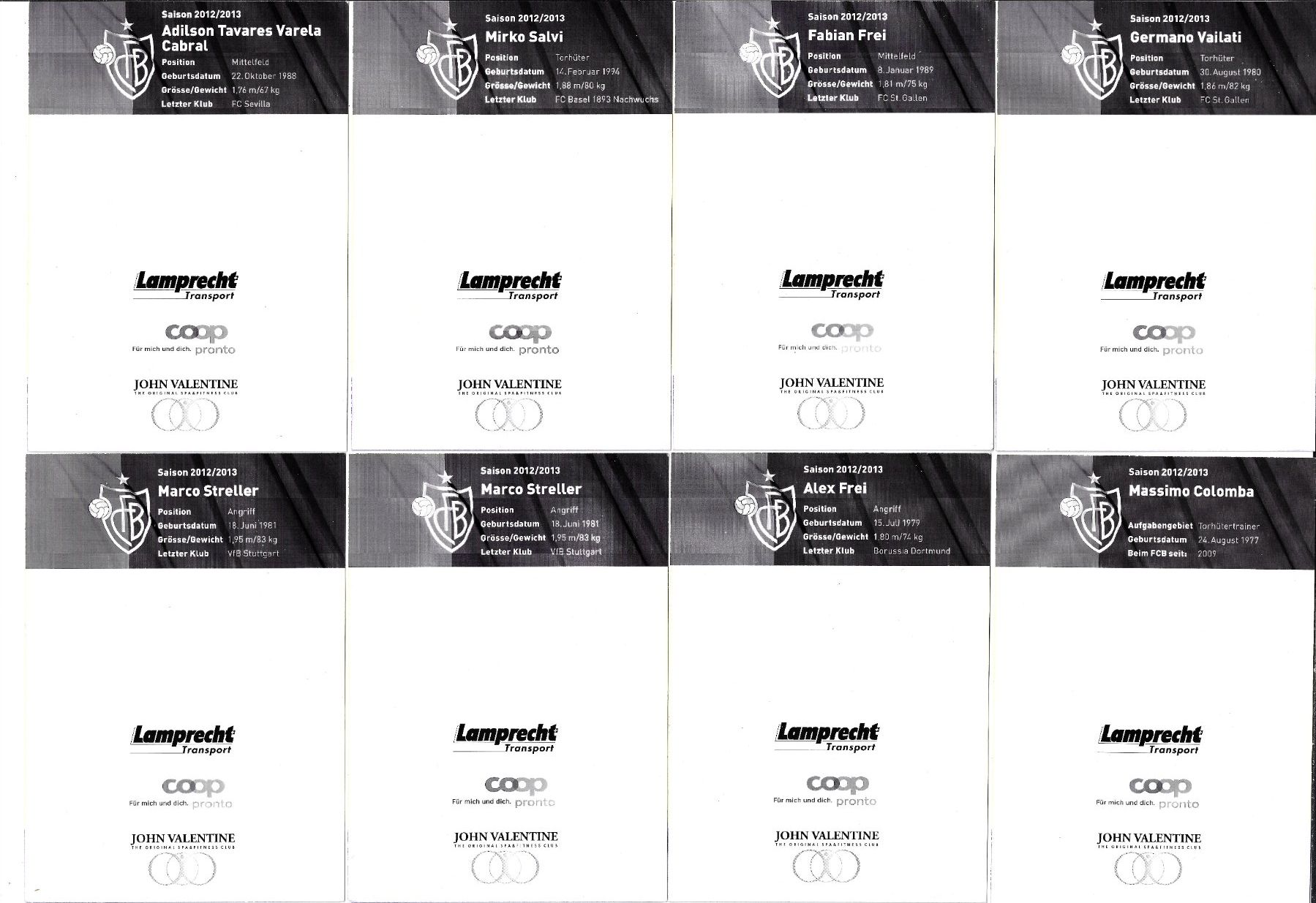 Autogramme: Autogrammkarten FC Basel Saison 2012/2013 (2) – Gebraucht aus Ziefen von Dancer99 3