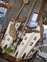 Geschenksidee/ Innen/ Aussen  Dekohänger Dorf Holz Handarbei