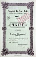 Comptoir Th. Eckel AG, Basel, Basel - 1917