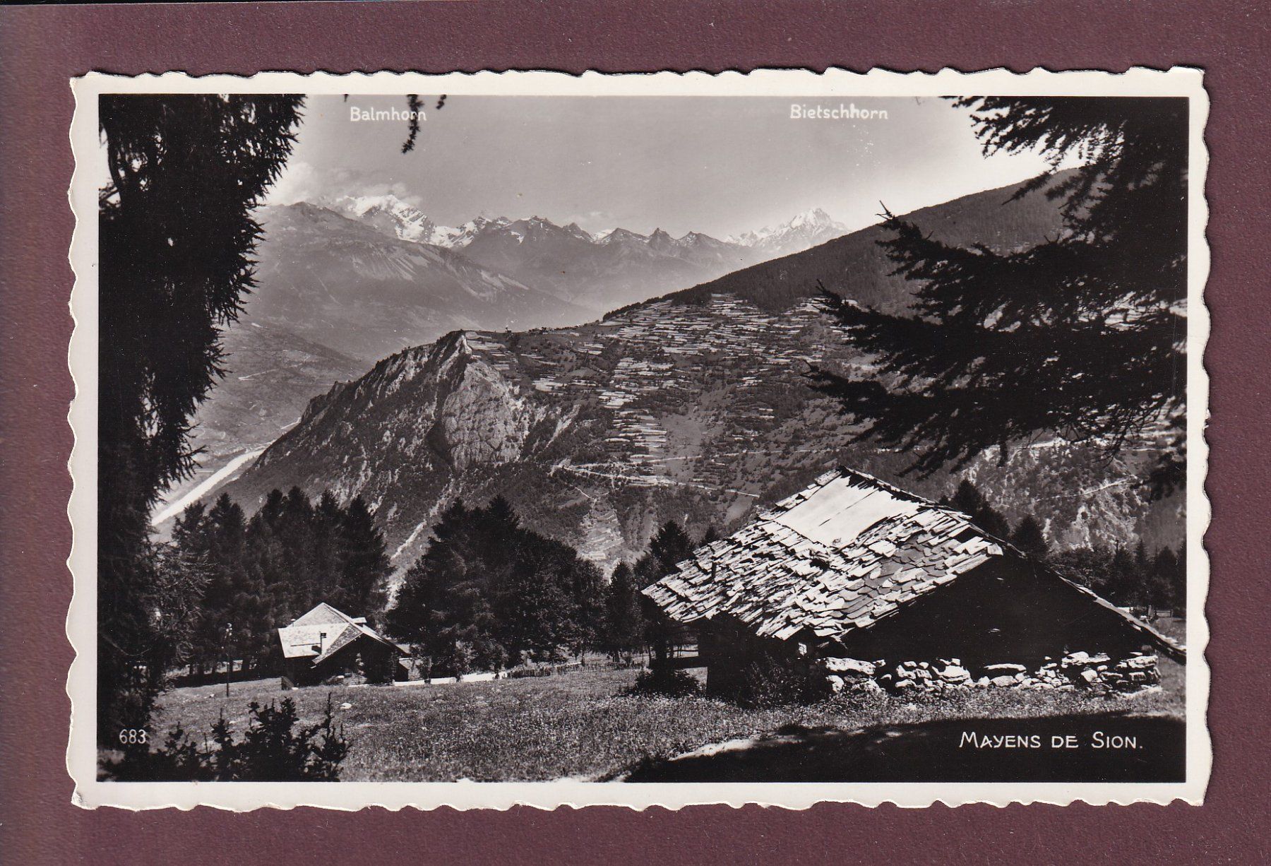 Cartoline postali: MAYENS DE SION – Usato da Pully venduto da nicecards