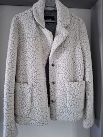 Damen Jacke Teddy-Fell weiss Grösse 38 