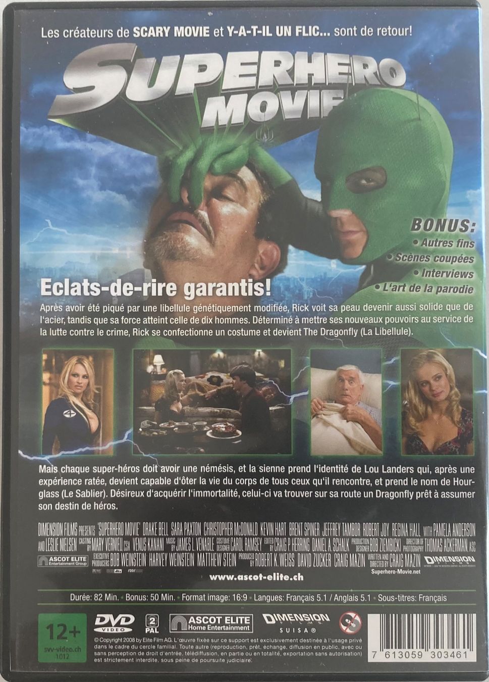 Tous les DVDs: SUPERHERO MOVIE – D'occasion à Poliez-Pittet par Newtown-Records 1