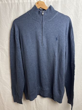 Quarter zip Ralph Lauren bleu foncé 