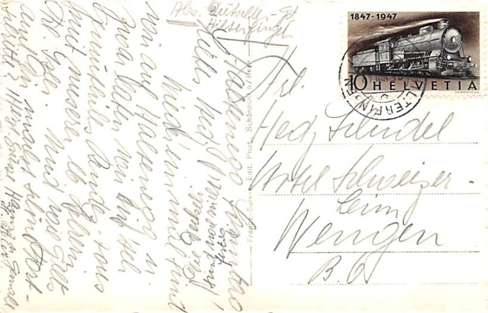 Cartoline postali: Haltenegg ob Thun, Hotel Pension – Usato da Ottikon b.Kemptth. venduto da Neptun1974 1