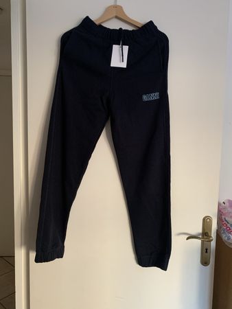 Pantalon jogging bleu nuit Ganni