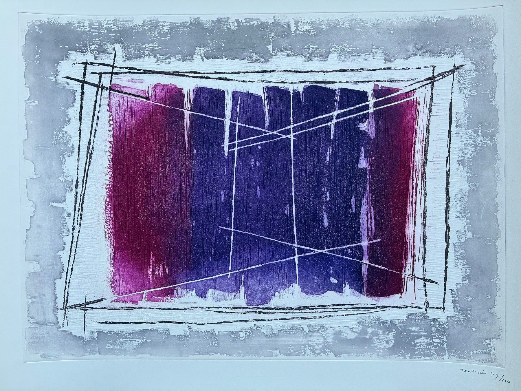 Dipinti: Jean FAUTRIER 1962 - Projections – Usato da Lugano venduto da LVC