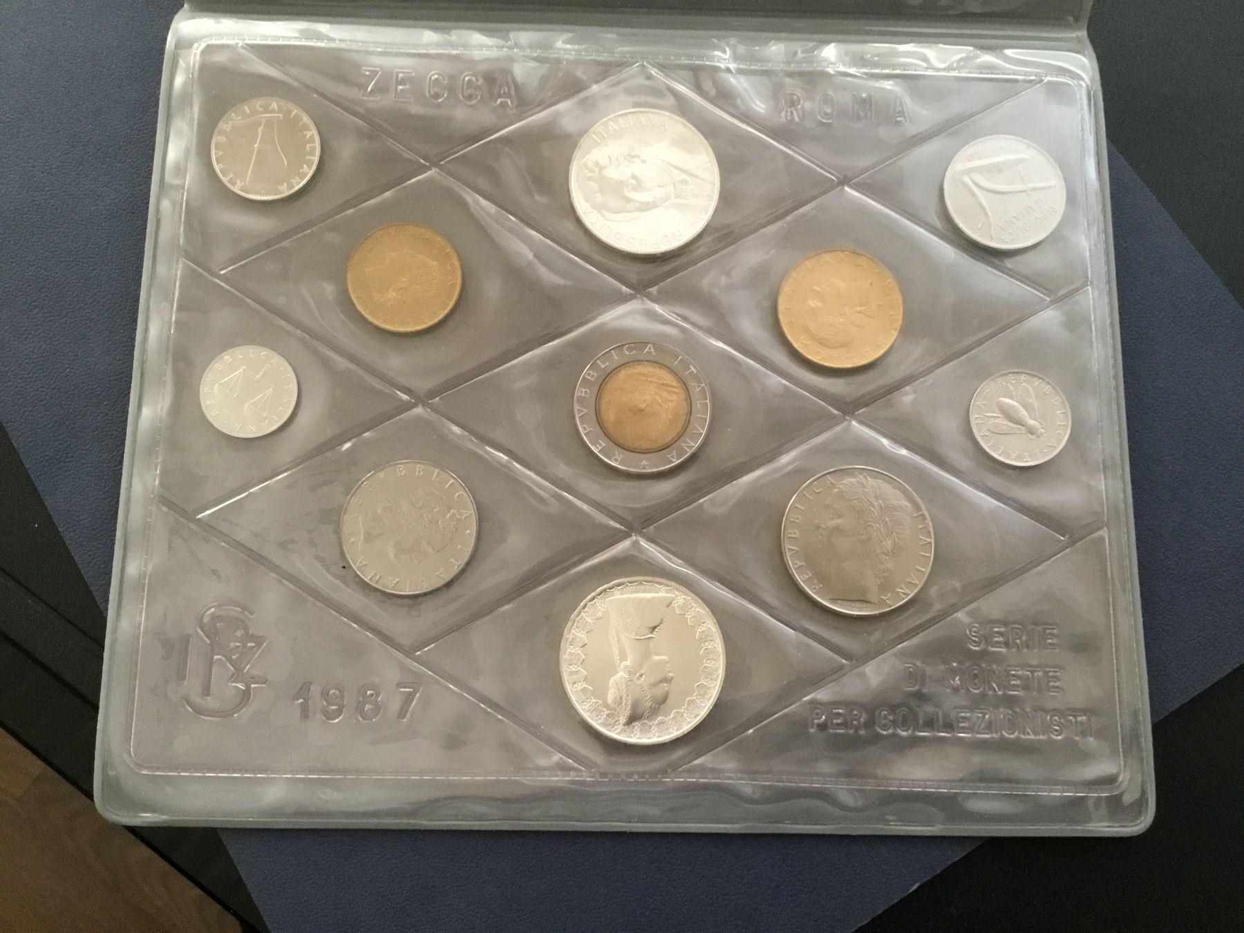 Alle Münzen: ITALIA**Serie  1987  LEOPARDI mit 2x Silber 835 – Neu und originalverpackt aus St. Margrethen SG von alfapeugeot10 1