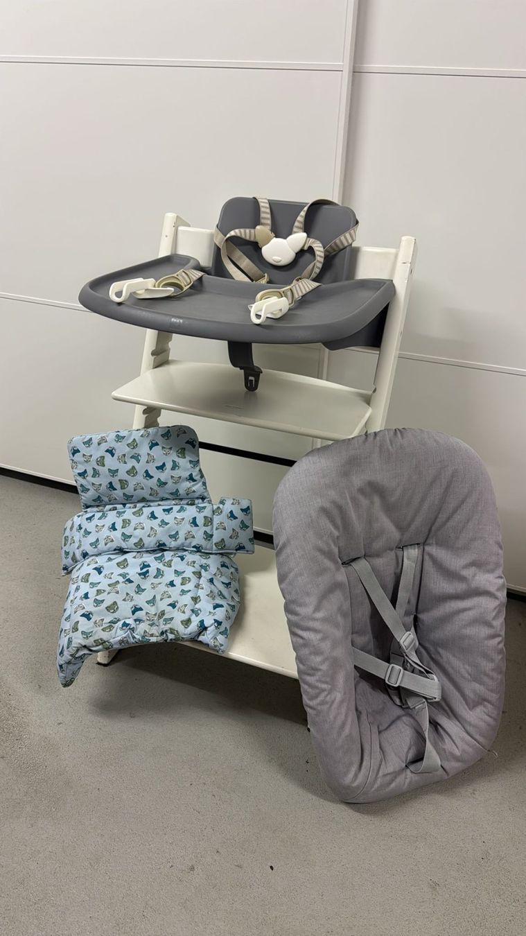 Stokke Seggioloni: Stokke Tripp Trapp Trip Trap komplett Set – Usato da Dinhard venduto da R.B.G23 1