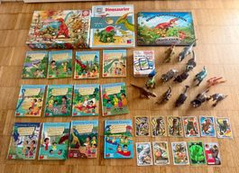Grosses Dinosaurier-Paket: Bücher, Puzzle, Figuren, Karten