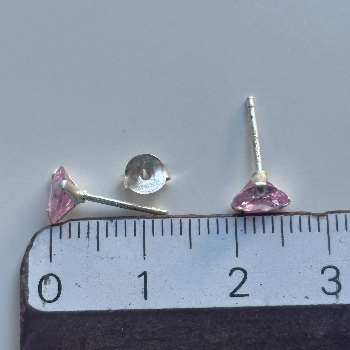 Orecchini pendenti & Orecchini a lobo: Silber 925 Rosa Herz Ohrstecker – Nuovo (secondo la descrizione) da Givisiez venduto da dor_xb9k 2