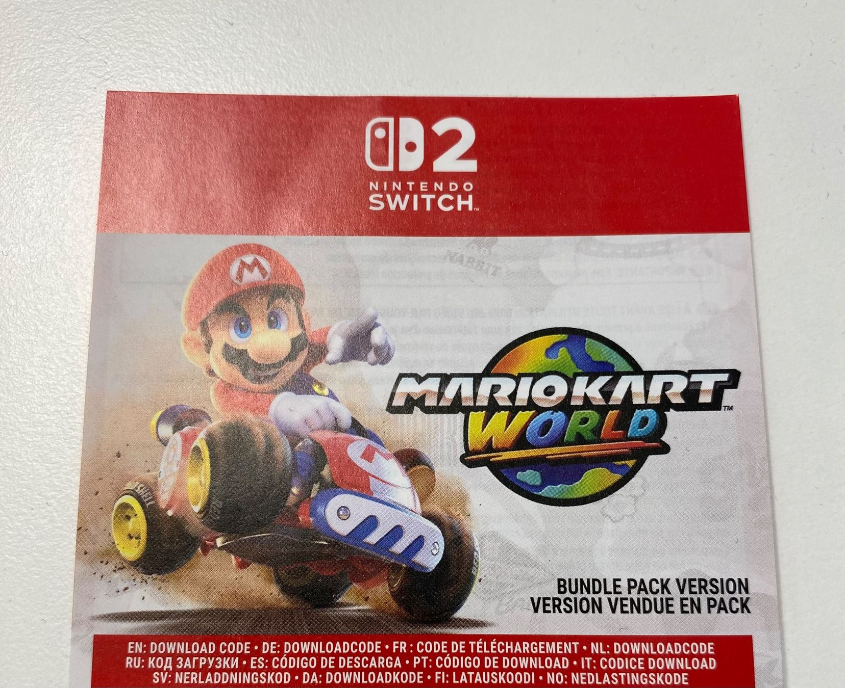 Mario Kart World - Download Code - Nintendo Switch 2! | Acheter sur Ricardo