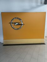 Opel Logo Schild Werbeschild Ausstellungsstück Chrom Neu