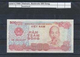 1988 Vietnam, "Banknote - 500 Dong", bankfrisch