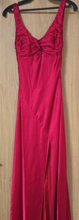 Rockchii red evening with Slit - Perfect for chic evening