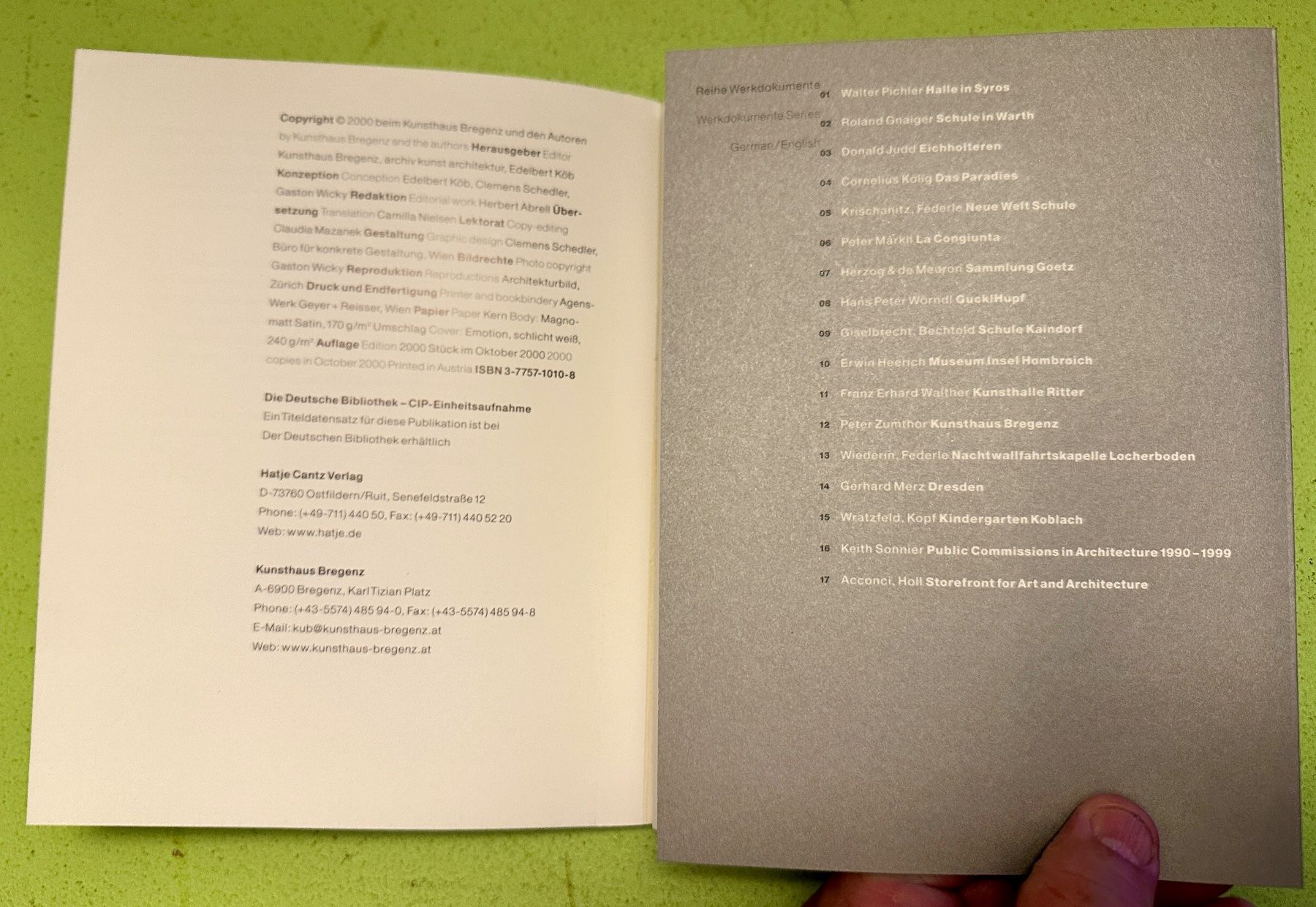 Libri: Gigon & Guyer: Museum Liner Appenzell 2000 – Usato da Zürich venduto da allp 8