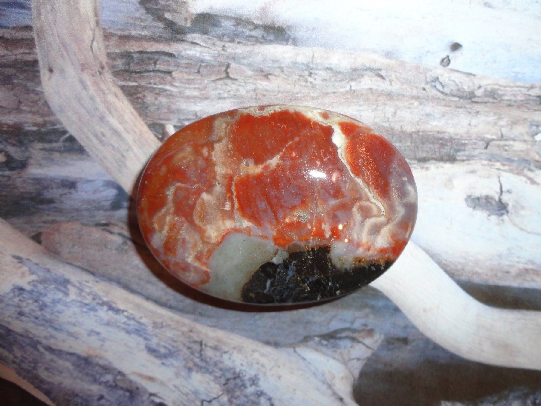 Edelsteine: Sardonix Heilstein/ Handschmeichler – Neu (gemäss Beschreibung) aus Biberist von Steine