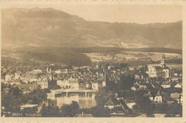 Solothurn SO Stadt Ansicht mit Aare 1915 sehr gut erhalten