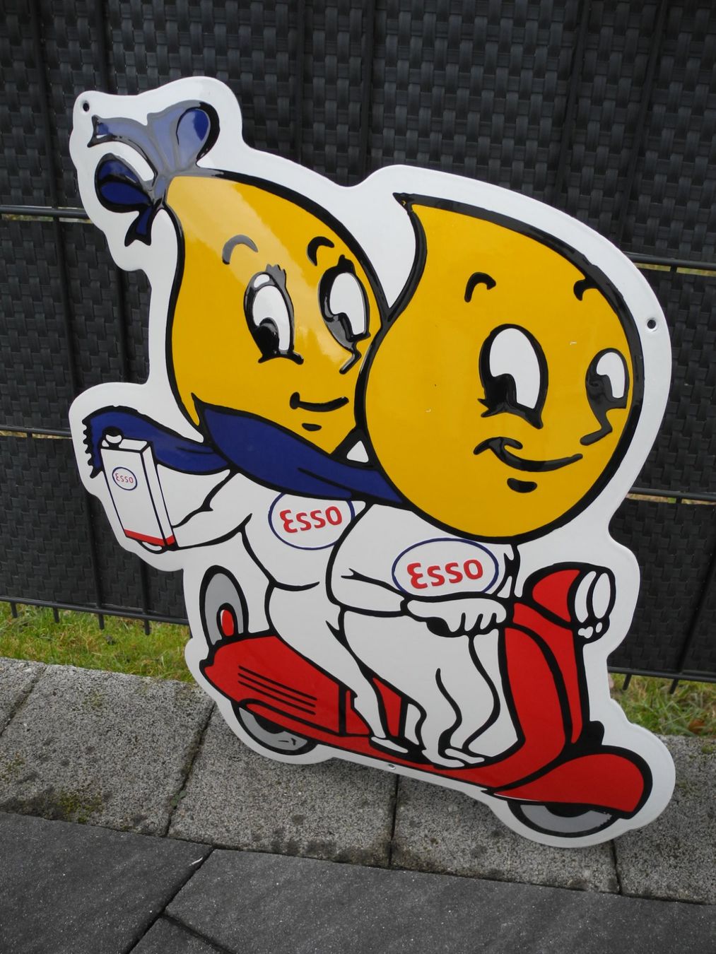 Esso Insegne: GROSSES ESSO/VESPA EMAILSCHILD – Nuovo (secondo la descrizione) da Reinach AG venduto da Huckleberrysix 2