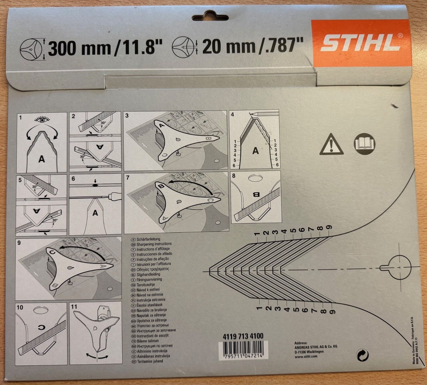 Stihl Tutti gli attrezzi: 5 Stück Stihl Dickichtmesser, 300mm – Usato da Kiesen venduto da Bestseller 1