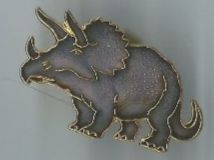 Plaketten & Abzeichen: Dinosaurier Triceratops, Pin – Gebraucht aus Zürich von t24_de