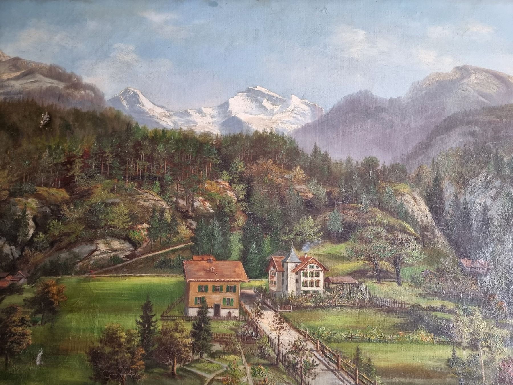 Gemälde: GEMÄLDE LANDSCHAFT OEL/ LEINWAND GRÖSSE 75X45CM – Gebraucht aus Gersau von kunst-online