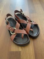 Sandalen Soeur braun Leder mit Schnallen Grösse 36