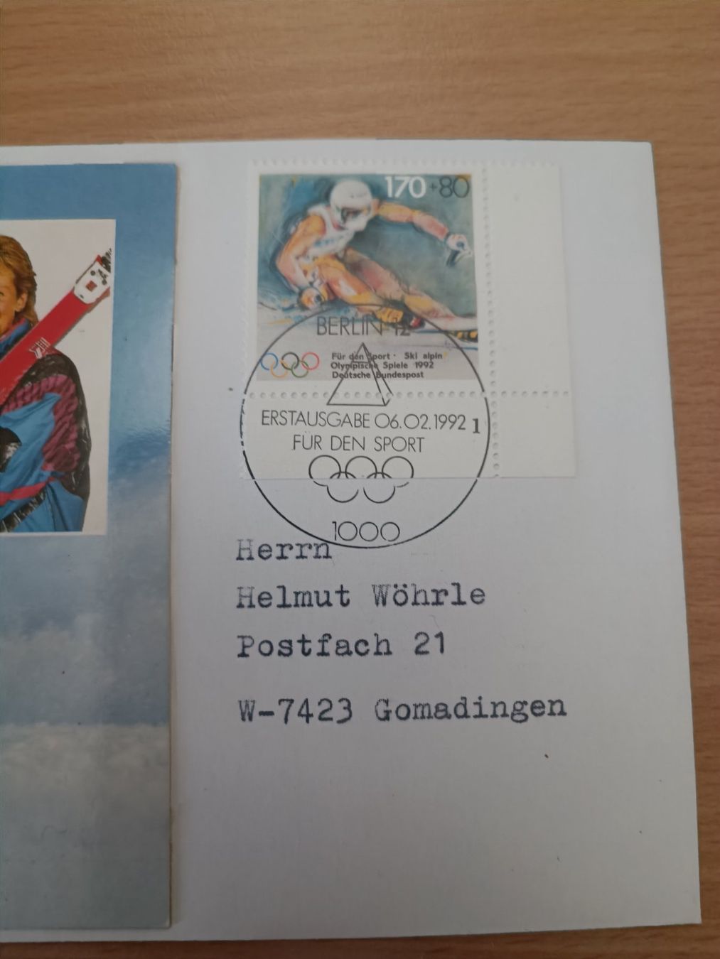 Autografi: Hilde Gerg - handsignierte mit Sonderstempel FDC – Usato da Menziken venduto da Artographs 1