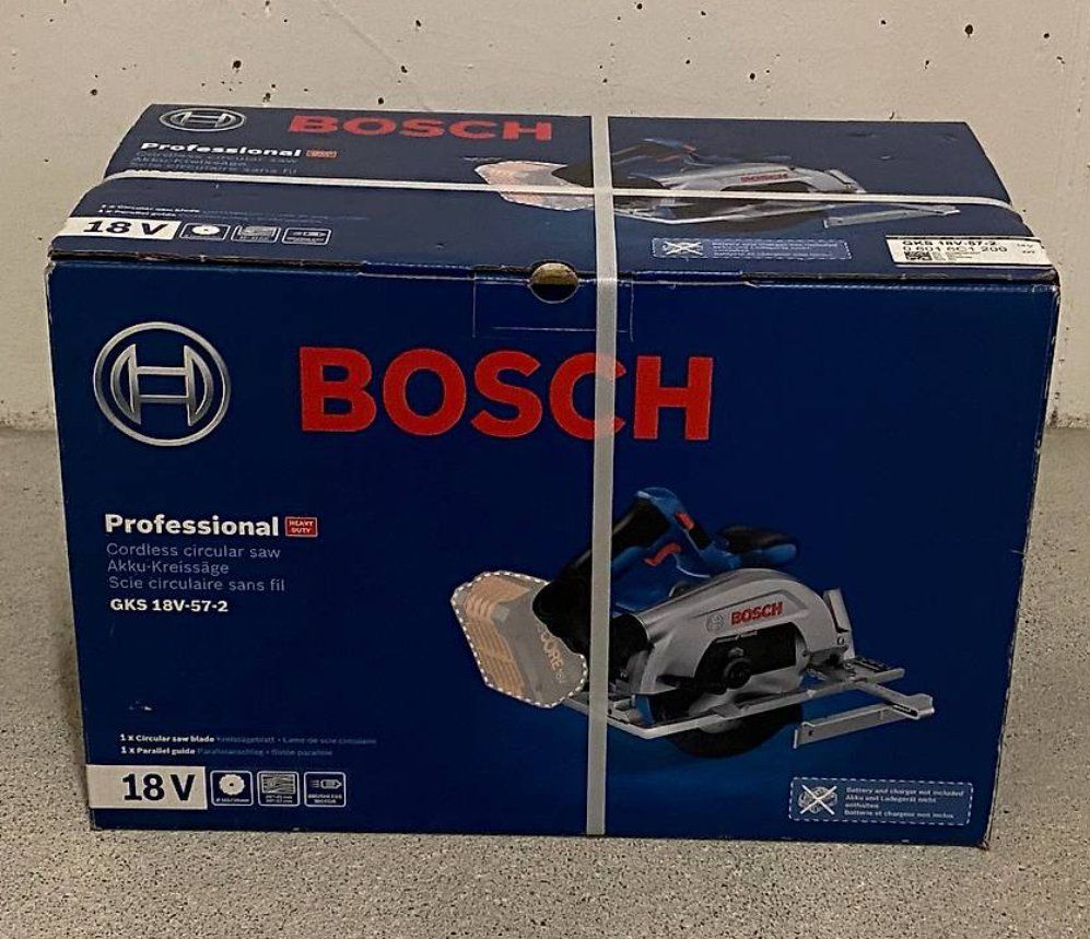 Bosch Seghe: GKS 18V-57-2 PROFESSIONAL - 30% OFF/RABATT – Nuovo e nell'imballaggio originale da Sursee venduto da Merkava 1