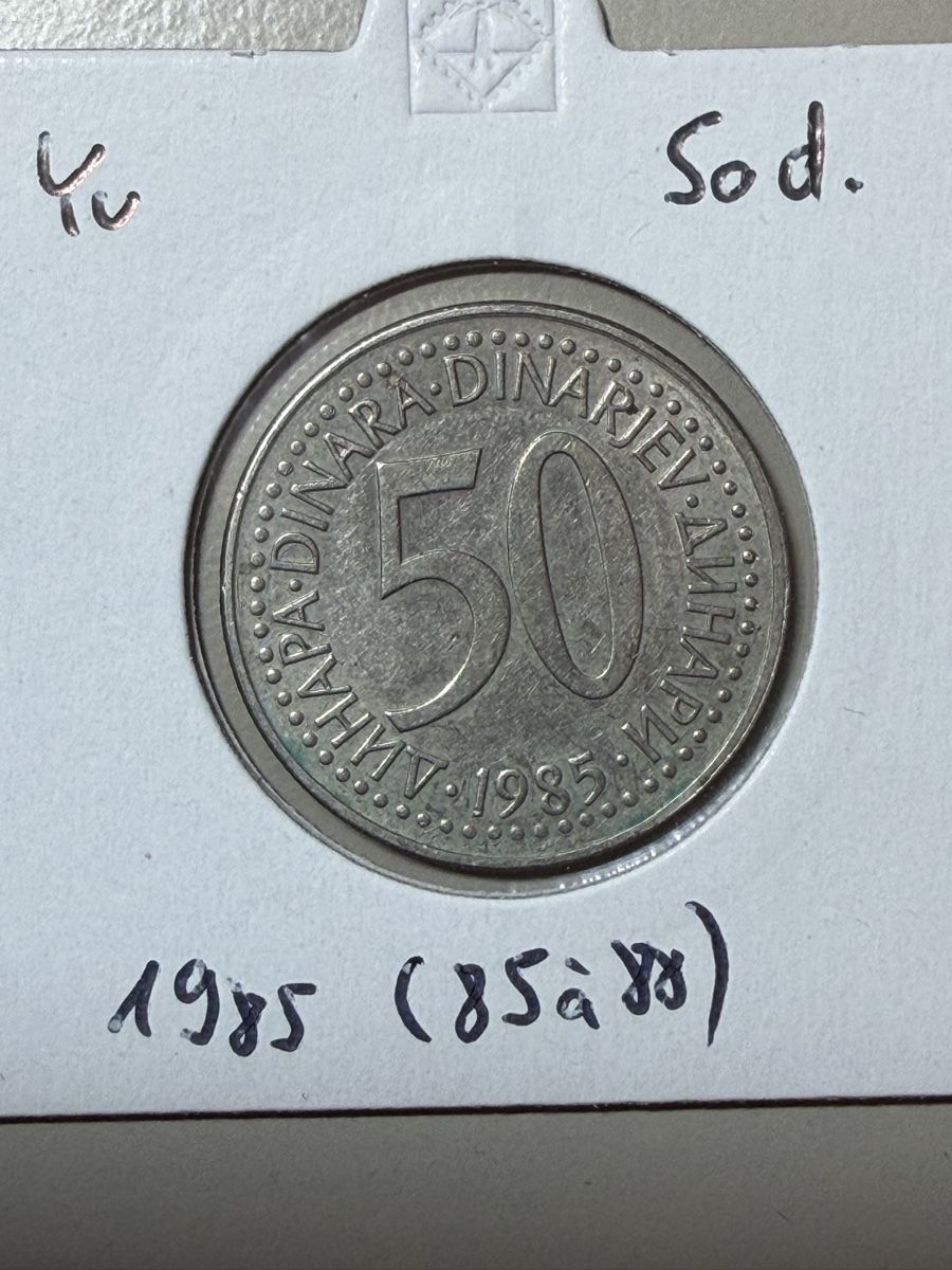 Tutti le monete: Yougoslavie - 50 dinars - 1985 – Usato da Payerne venduto da Mike1682