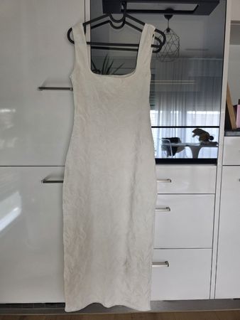 Zara weisses Midikleid – Gr. M