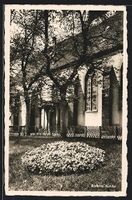 AK Riehen, Garten an der Kirche, 1944
