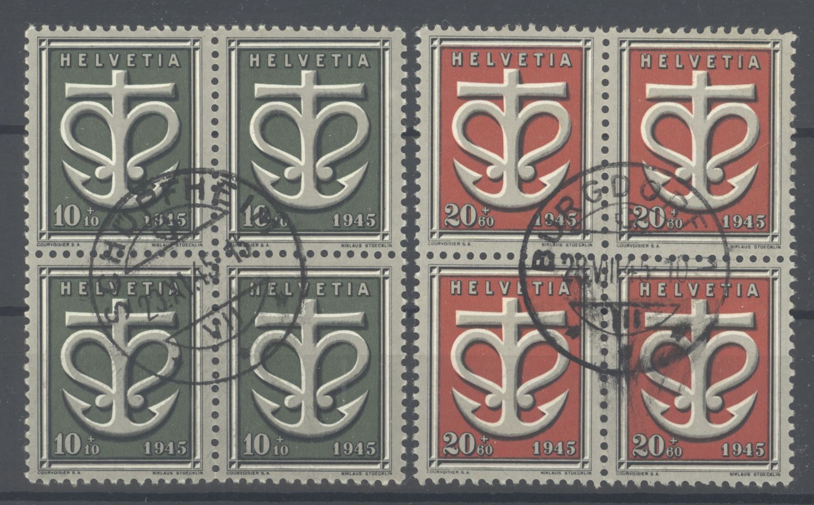Tutti i francobolli: 1945, Spende an die Kriegsgeschädigte – Usato da Willisau venduto da Vollstempel