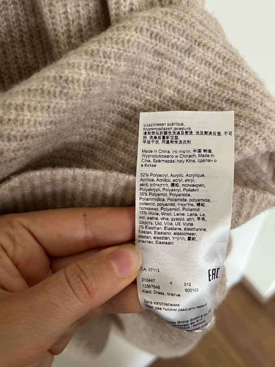 Vestiti: Strickkleid von Cartoon Gr.  38 – Usato da Triesen venduto da dardaleni 2