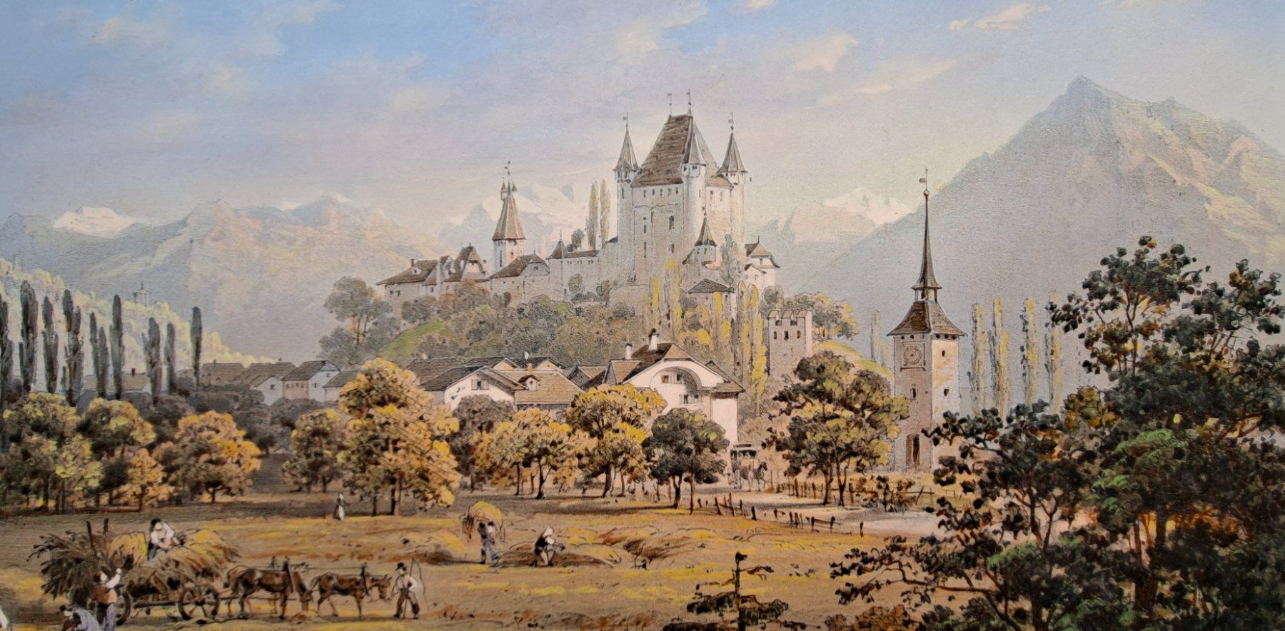 Foto & Immagini: Schloss Thun kolorierter Druck – Usato da Liestal venduto da Abimos 2