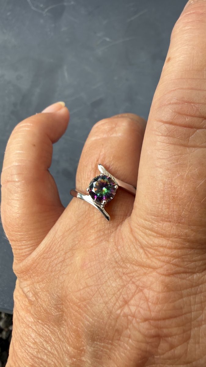 Anelli: Silberring mit 7 Color- Zirkonia, Gr 56 – Nuovo e nell'imballaggio originale da Ebikon venduto da Leonidas2 7